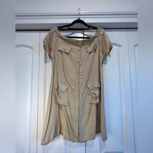 Beige casual dress